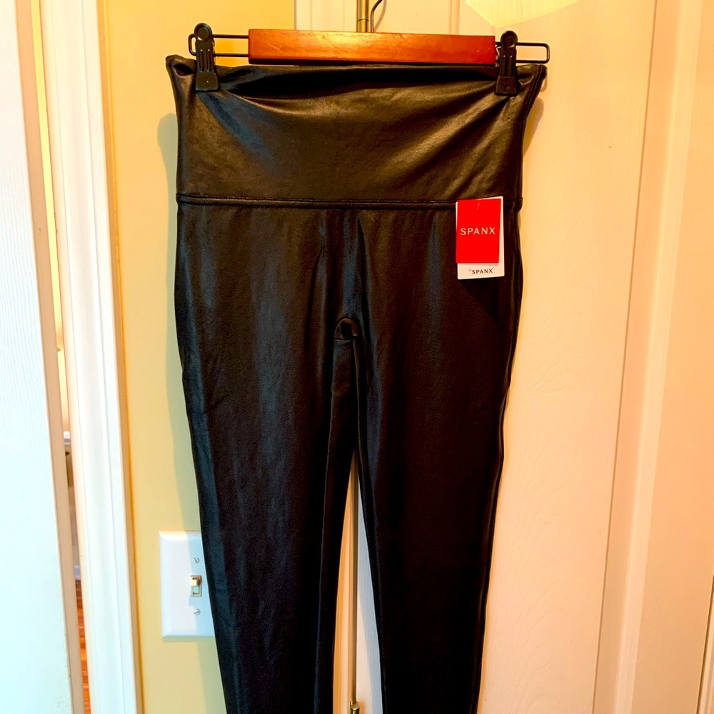 NWT Spanx Faux Leather Leggings